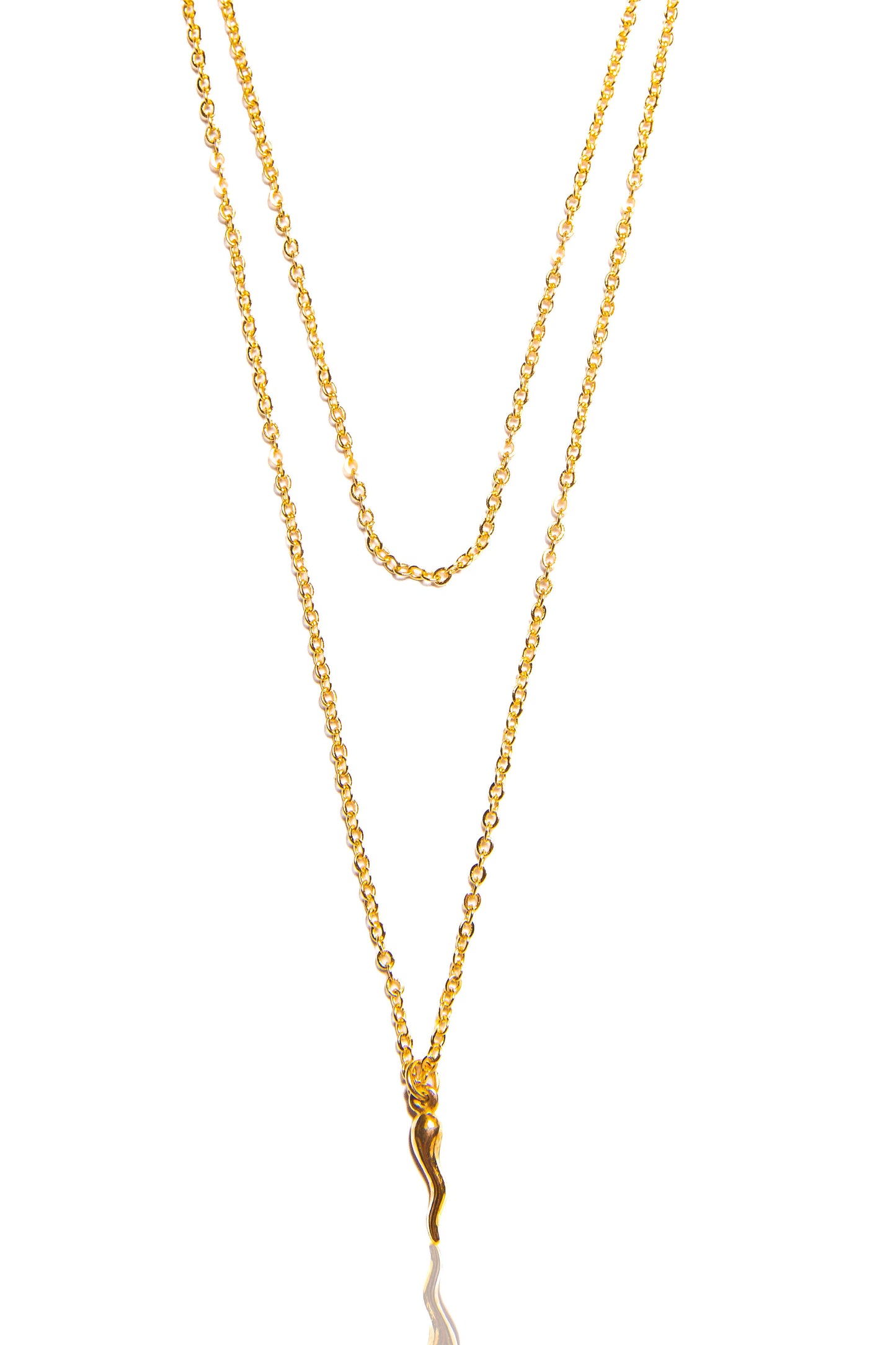 Layered Cornicello Necklace