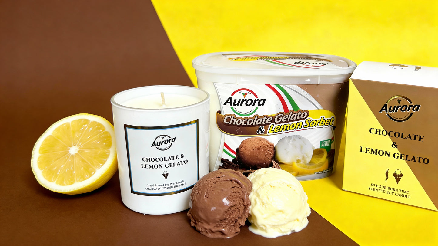 Lemon and Chocolate Gelato Candle