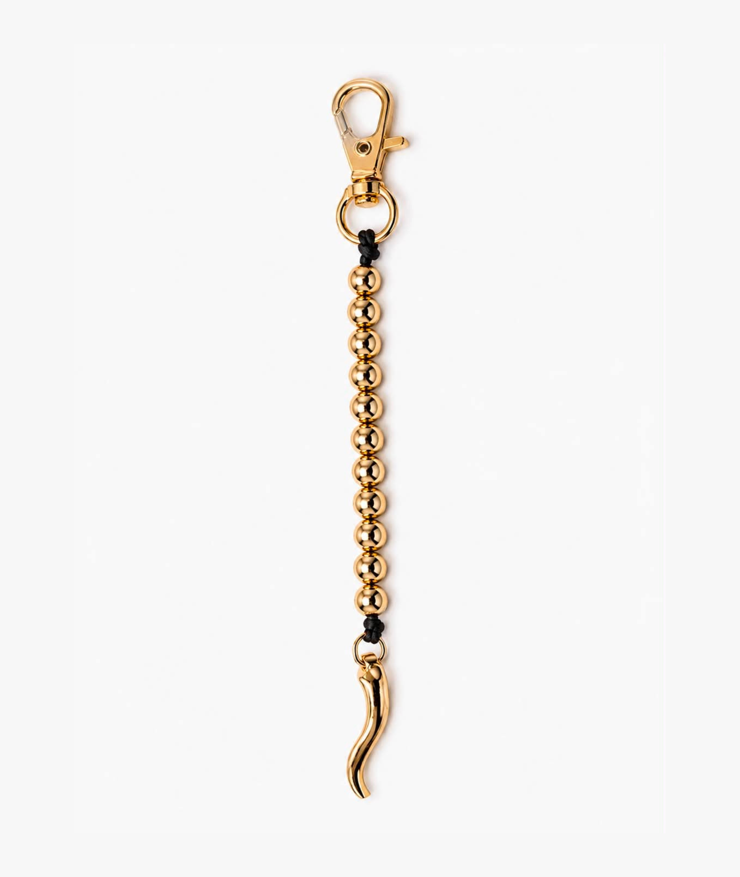 Beaded Cornicello Key Ring